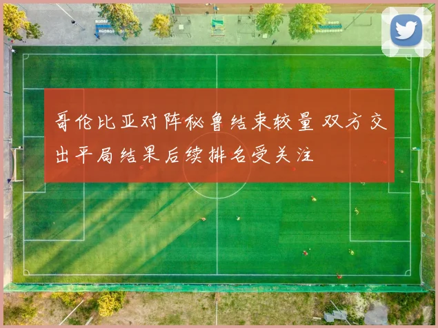 哥伦比亚对阵秘鲁结束较量 双方交出平局结果后续排名受关注